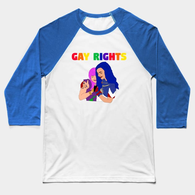 Gay Rights Baseball T-Shirt by PlanetWeirdPod